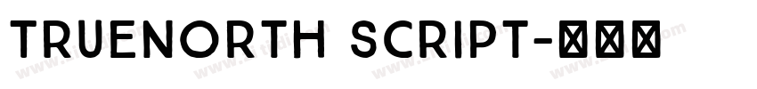 TrueNorth Script字体转换